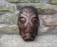 Load image into Gallery viewer, Skyrim Dragon Priest Wooden Mask – 2 Sizes & Finishes Available