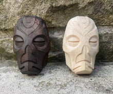 Load image into Gallery viewer, Skyrim Dragon Priest Wooden Mask – 2 Sizes & Finishes Available
